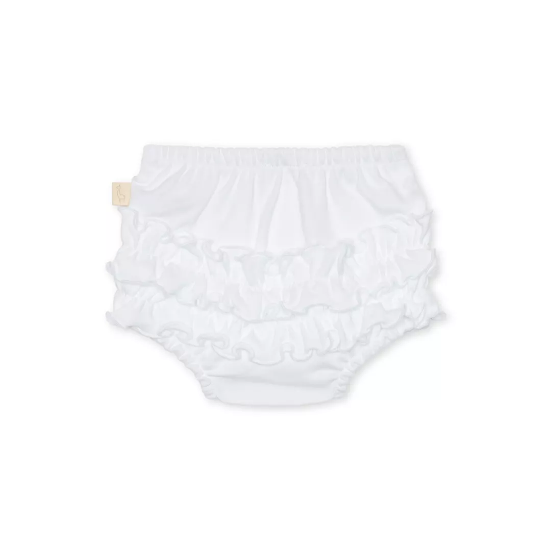 White frilly shorties