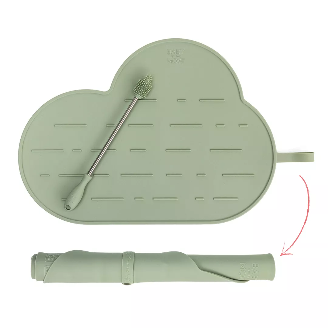 Yummy Clean Set - placemat / dripping mat with brush